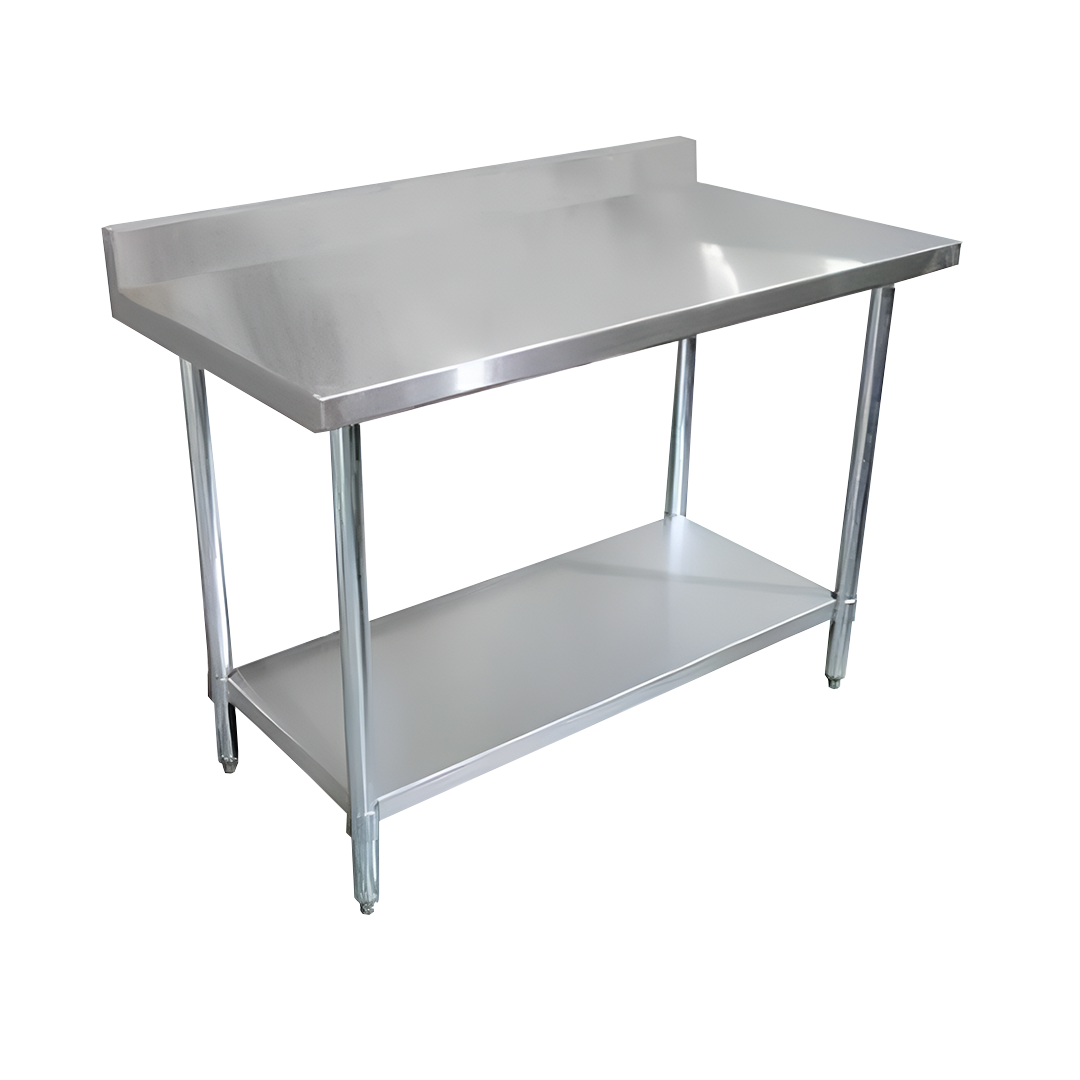 MESON MURAL ITA WT 12060 4H INOX. 120X60x85 CMS, REPISA Y PATAS EN ACERO GALVANIZADO