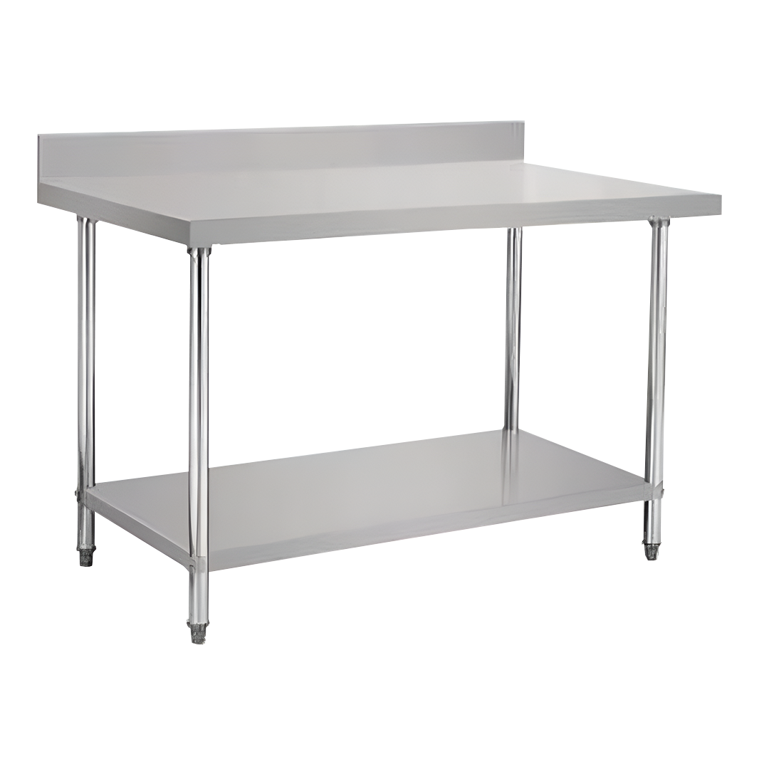 MESON MURAL ITA WT 1500 4H INOX. 150X60x85 CMS, REPISA Y PATAS EN ACERO GALVANIZADO